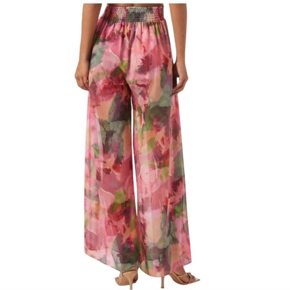 NEW Misa Los Angeles Sz S Pia Pants Wide Leg Elastic Waist - Picture 2 of 8